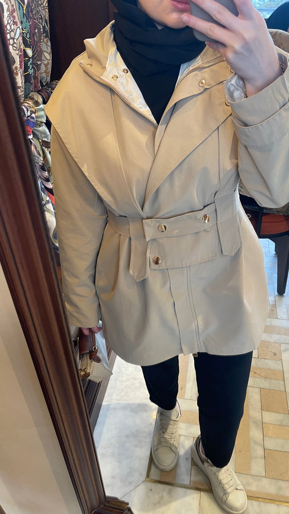 Tasarım Bej Trençkot